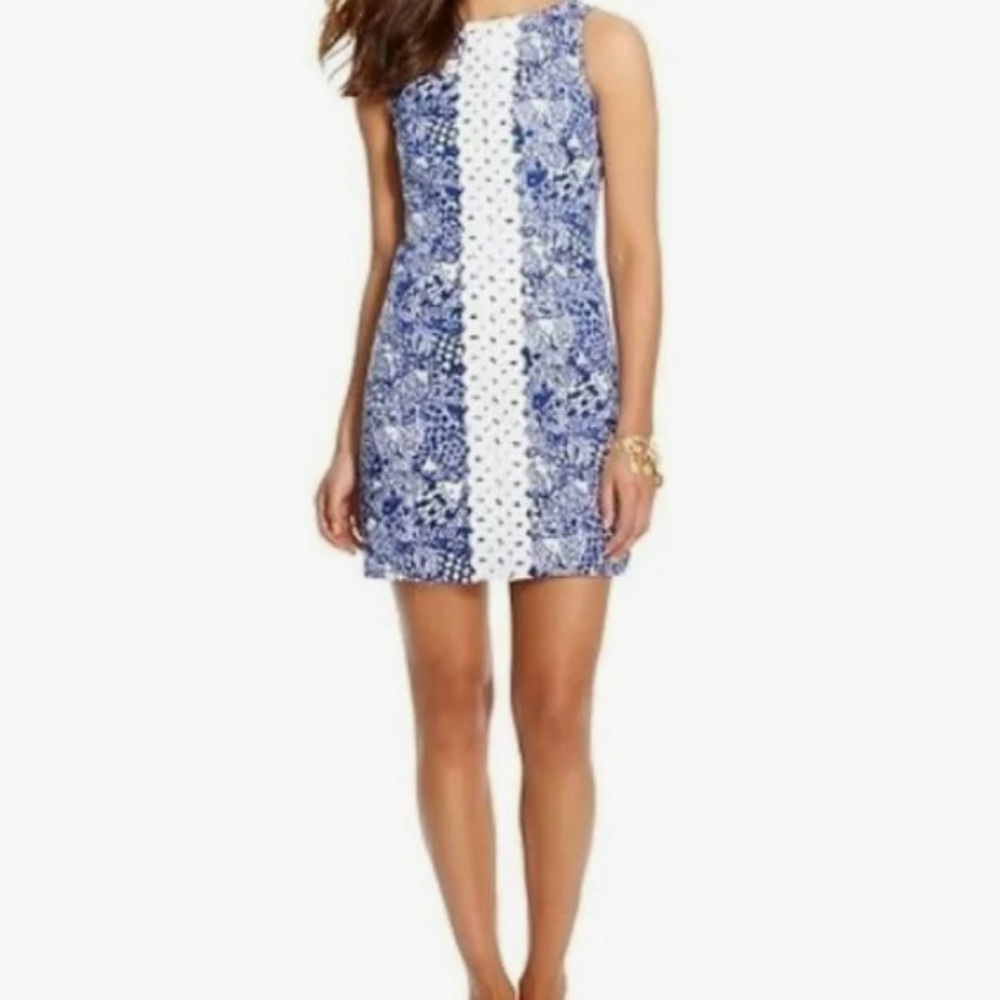 Lilly Pulitzer X Target Upstream Size 6  Navy Blue & White Fish